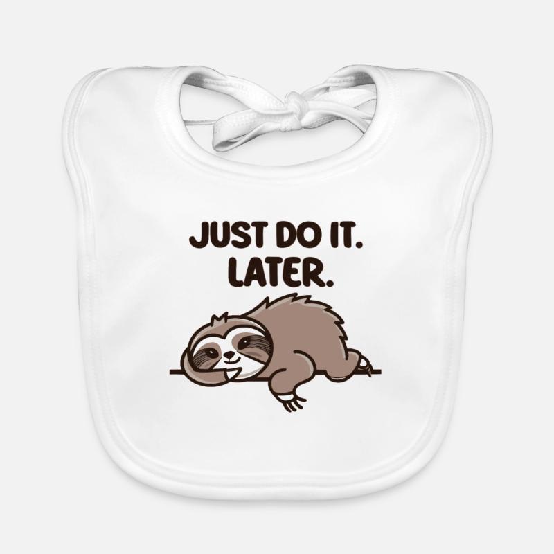 Sloth Sloth Sayings Sloth Baby Relax Organic Baby Bibs