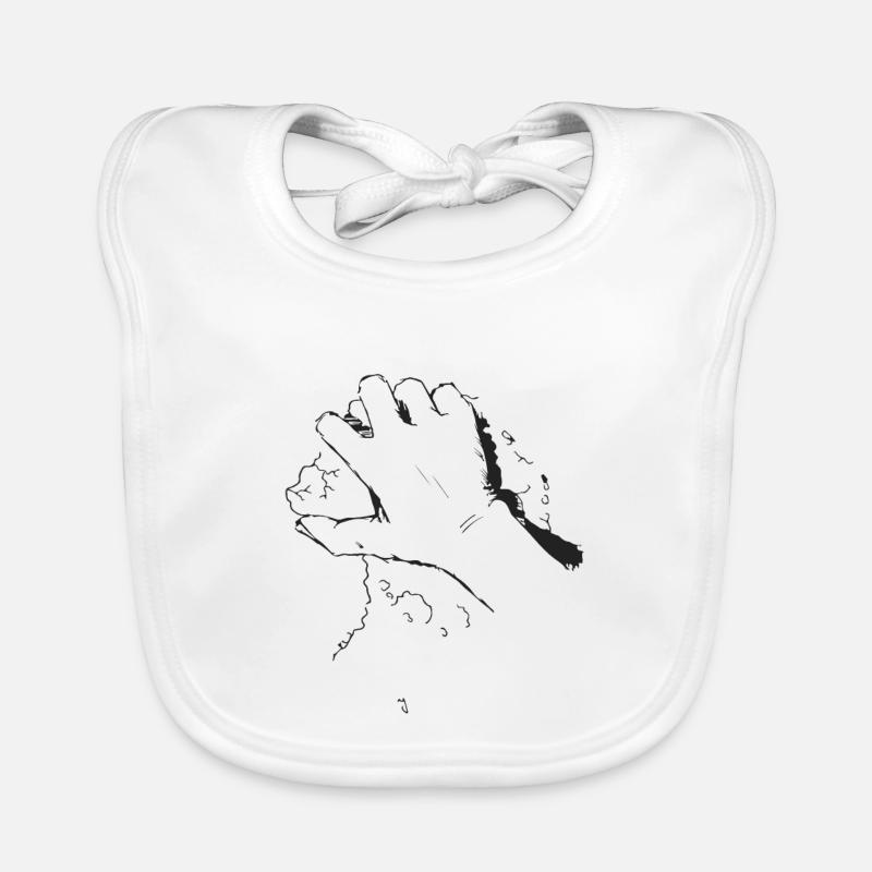 Varappe - Bavoir bio Bébé - blanc
