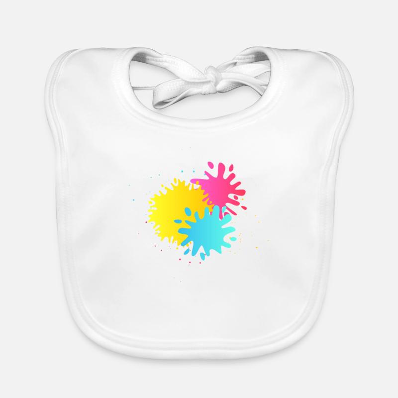 Paintball Color Splatter Splash Airsoft Player Bavoir bio Bébé