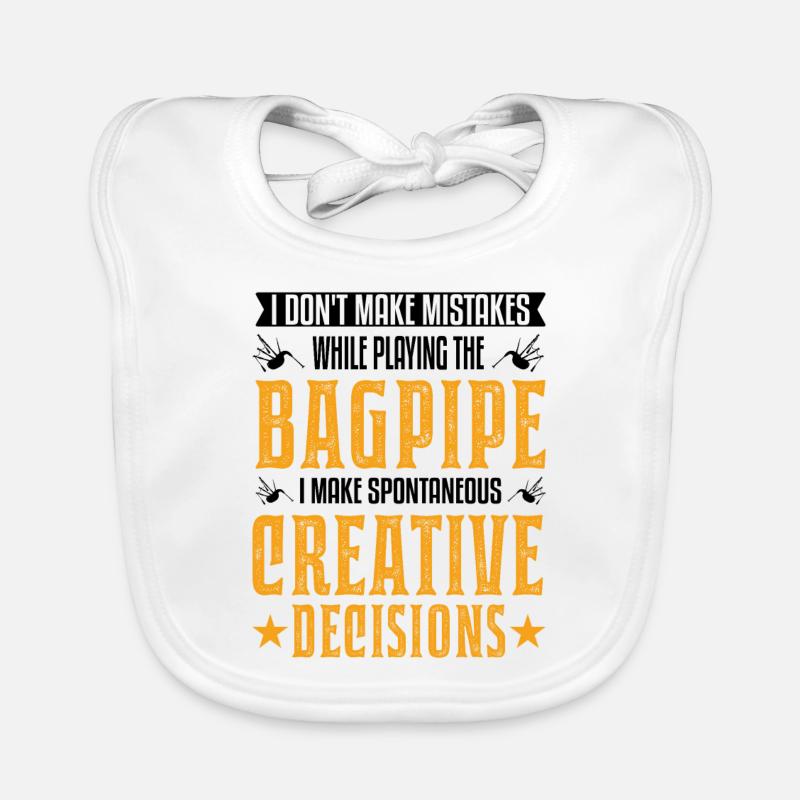 Bagpipes: Creative Choices Organic Baby Bibs