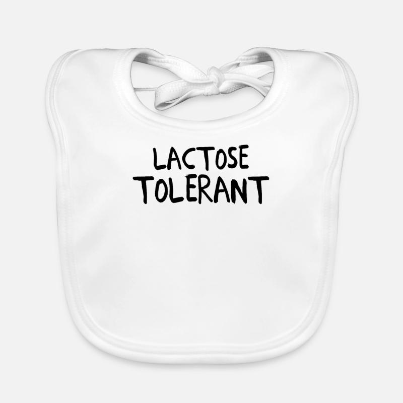 Lactose Tolerant Humor Cheese Funny Dairy Milk Pun Organic Baby Bibs