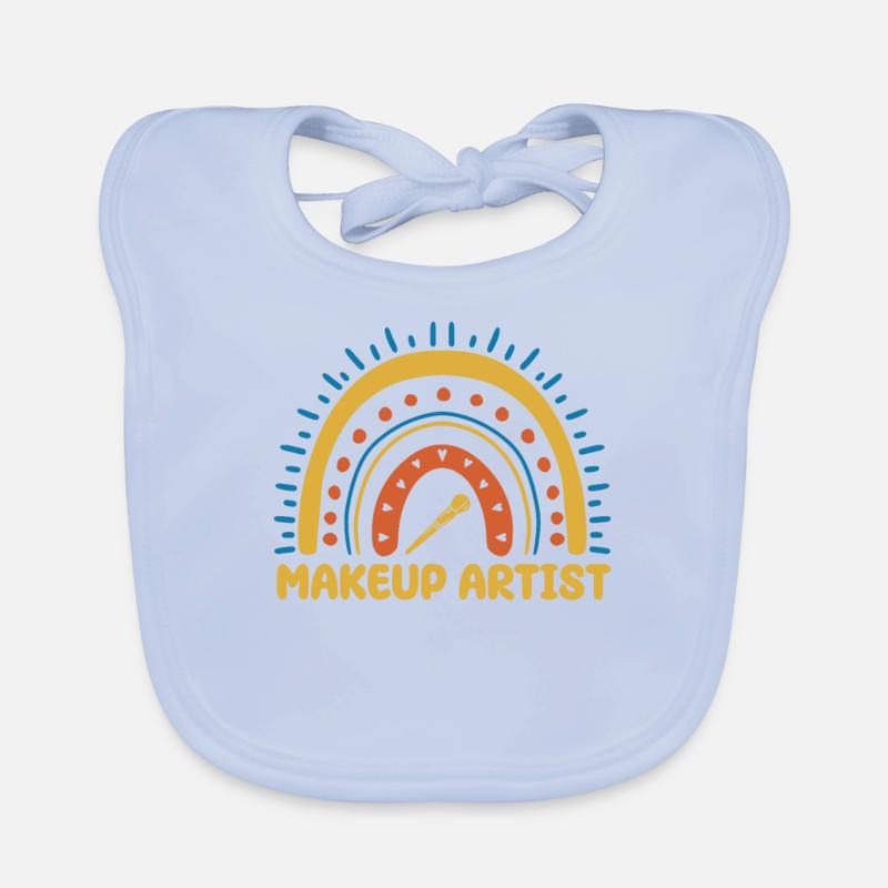 Maquilleuse Boho Rainbow Make Up Bavoir bio Bébé