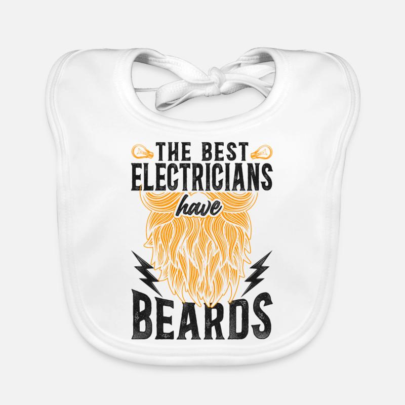 Beard Lover Bearded Man Organic Baby Bibs