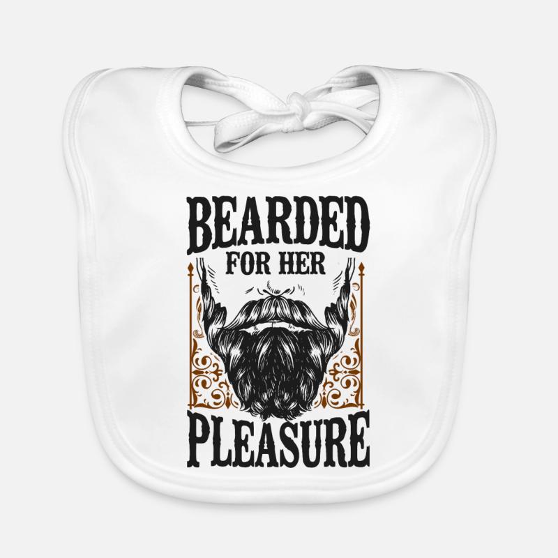 Beard Lover Bearded Man Bearded Baby Bio-Lätzchen