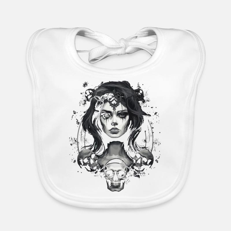 Gothic Aesthetics Goth Organic Baby Bibs