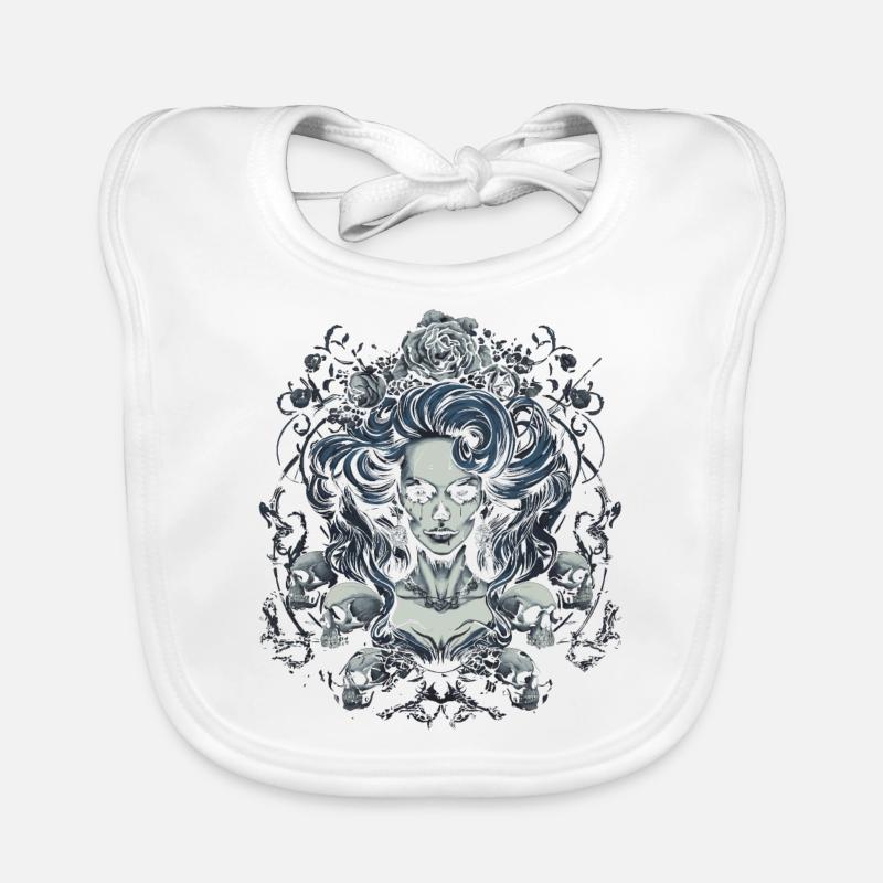 Gothic Ästhetik Goth Baby Bio-Lätzchen