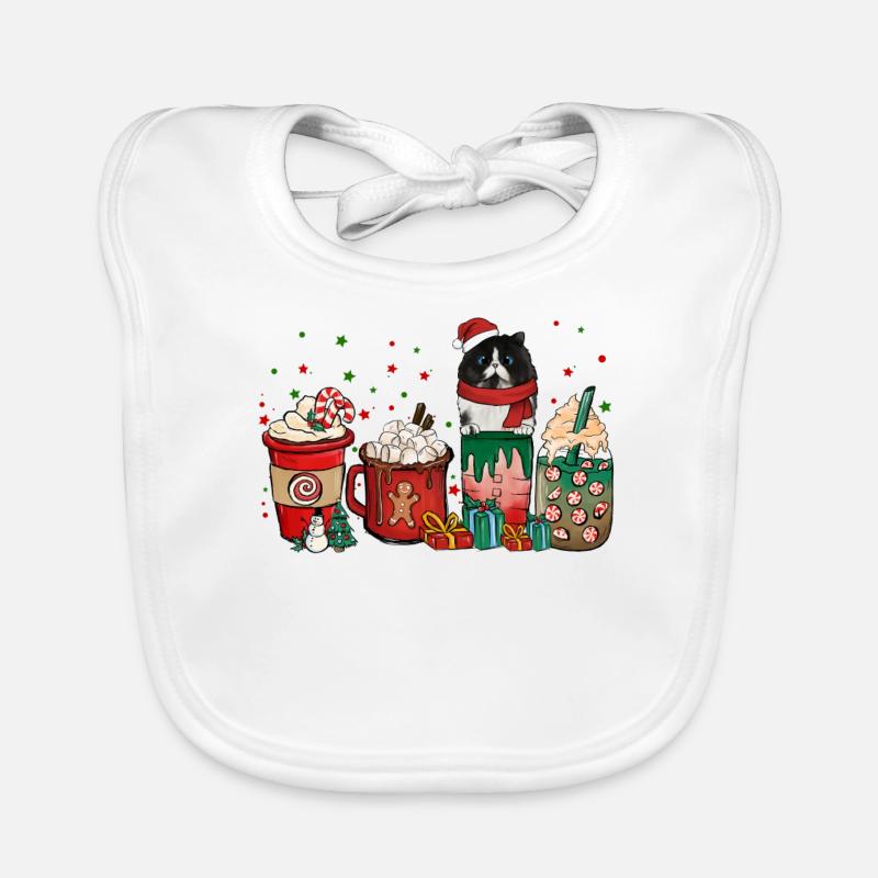 Mainecoon Kaffeetassen Kaffeetassen Santa Cat Baby Bio-Lätzchen