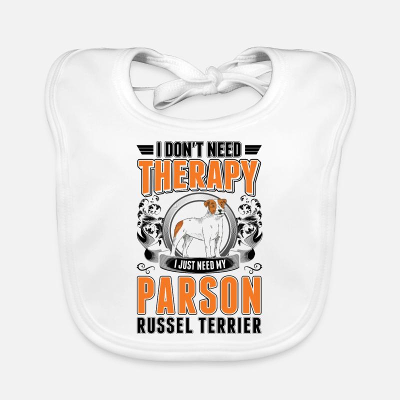 Parson Russell Terrier Therapy Organic Baby Bibs