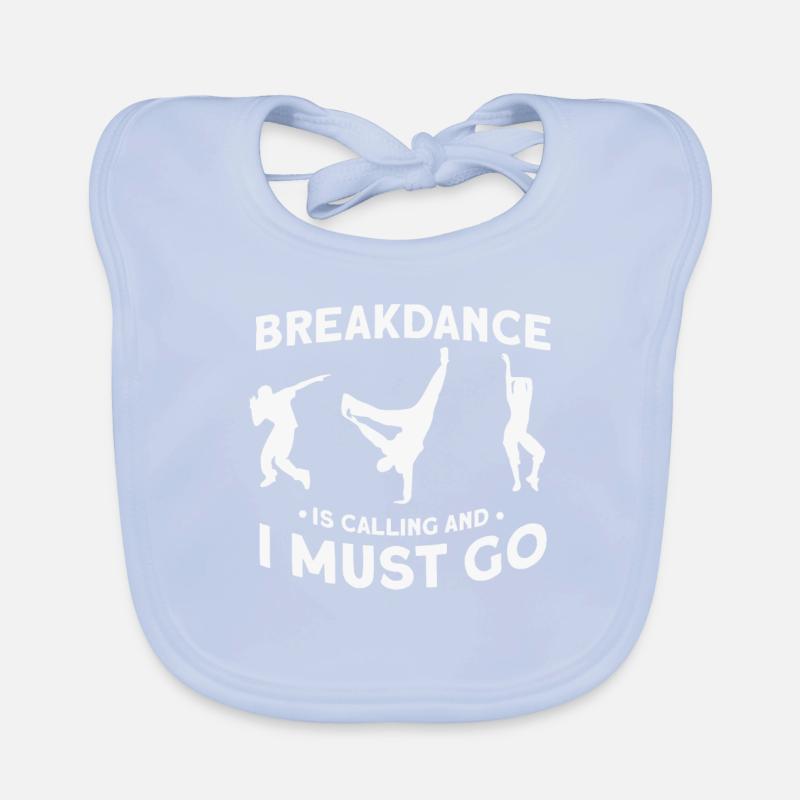 Breakdance Bavaglino ecologico per neonato
