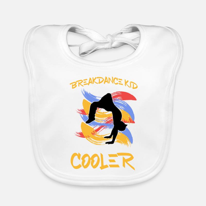 Breakdancing Organic Baby Bibs