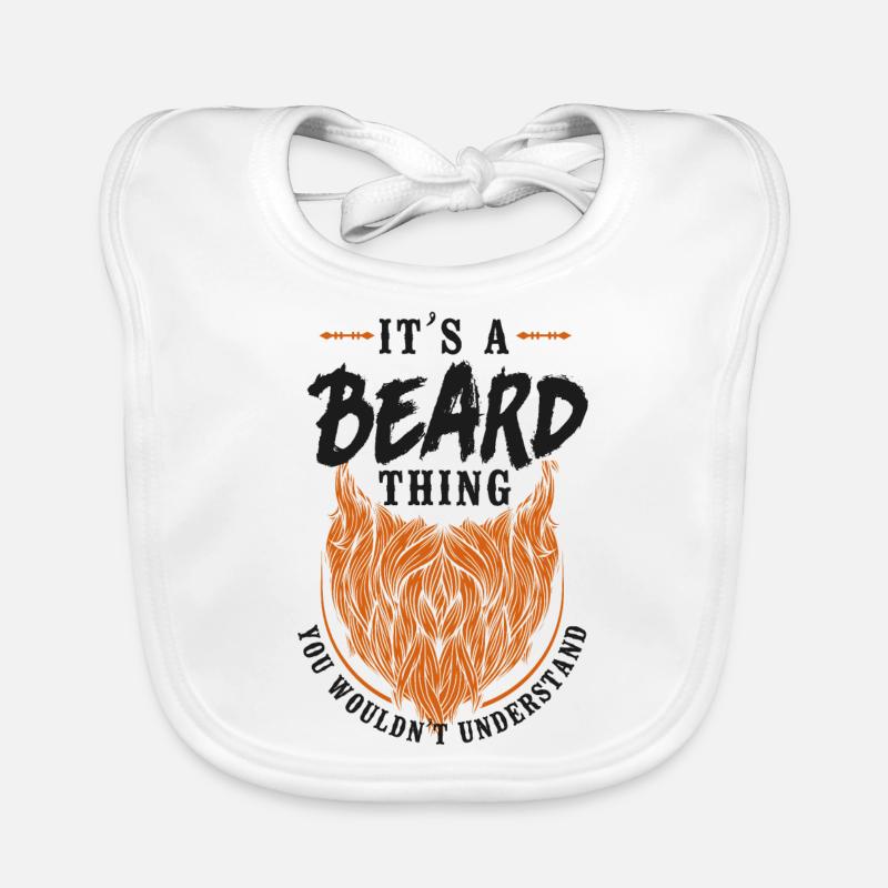 Beard Lover Bearded Man Ginger Baby Bio-Lätzchen