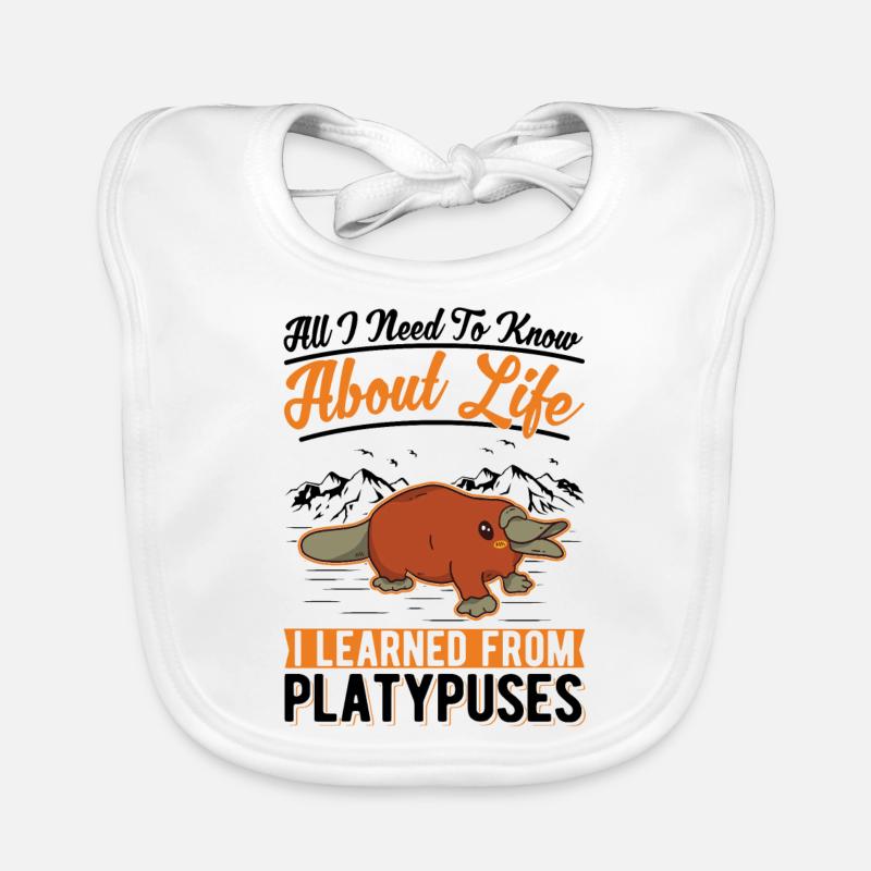 Cadeau ornithorynque Bavoir bio Bébé
