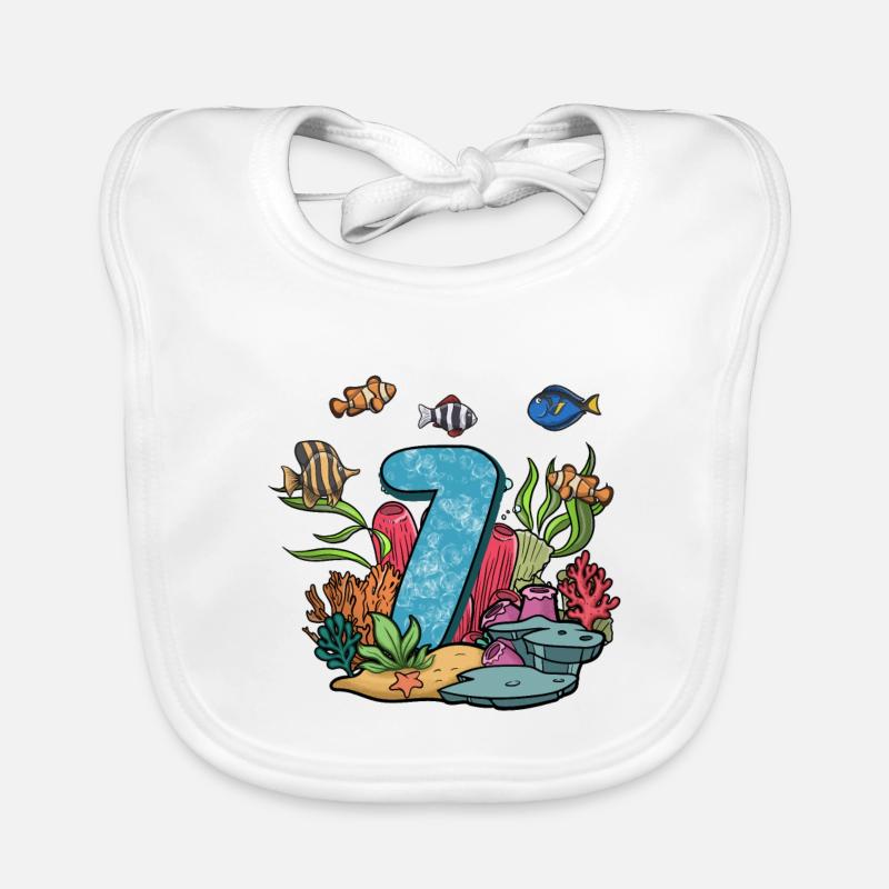 Aquarium Fish Gift Organic Baby Bibs