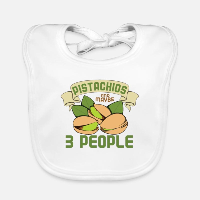 Cadeau de dîner de Noël à la pistache Bavoir bio Bébé