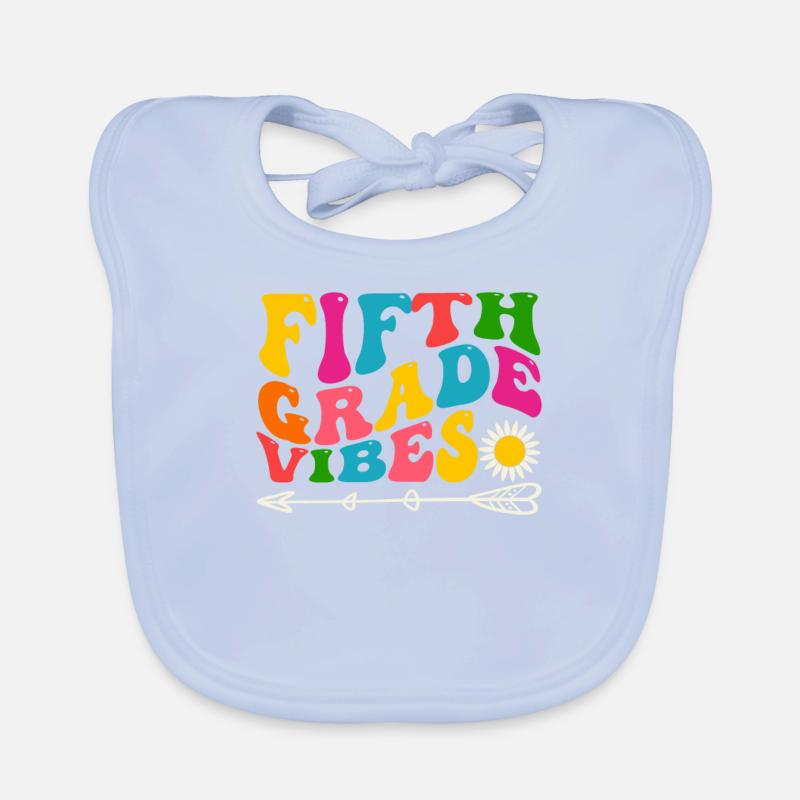 Fifth Grade Vibes 5th Team Retro Bavoir bio Bébé