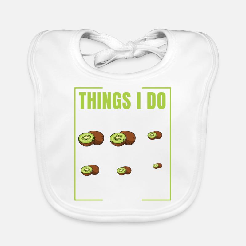 Kiwi - Bavoir bio Bébé - blanc