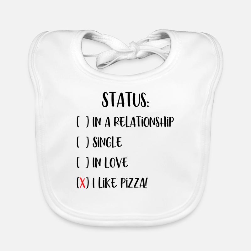 Pizza Status Organic Baby Bibs