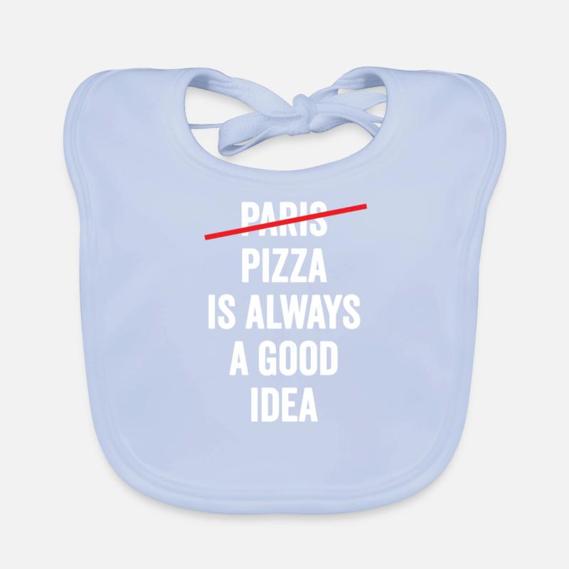 Pizza ist immer eine gute Idee Baby Bio-Lätzchen