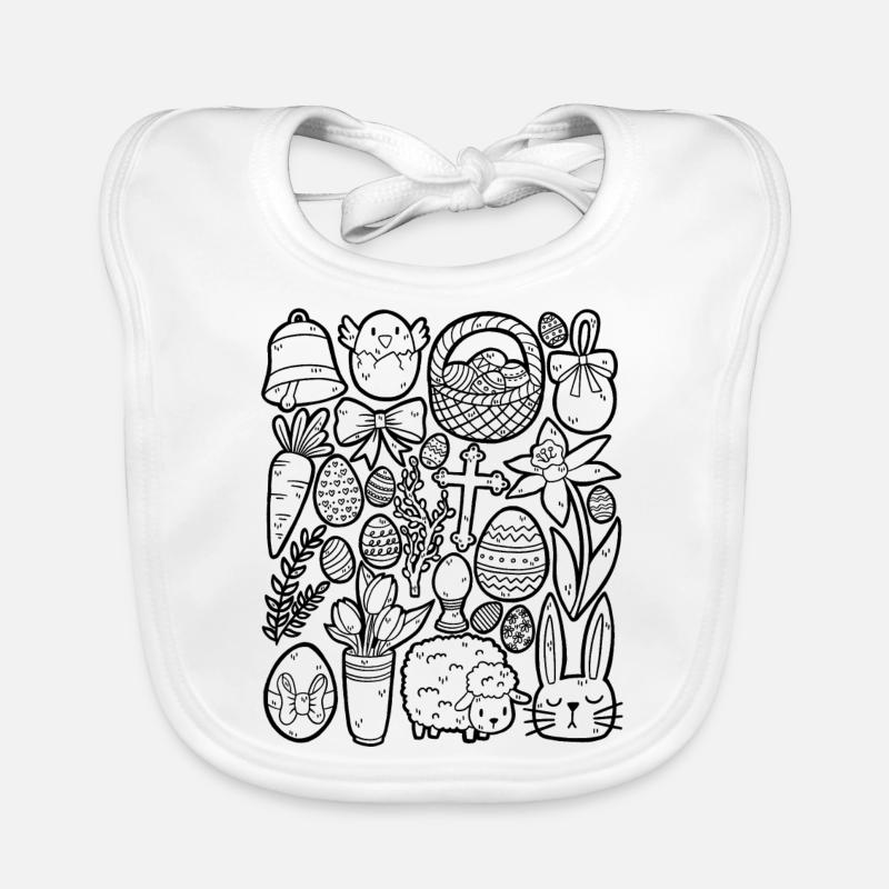 Easter Organic Baby Bibs