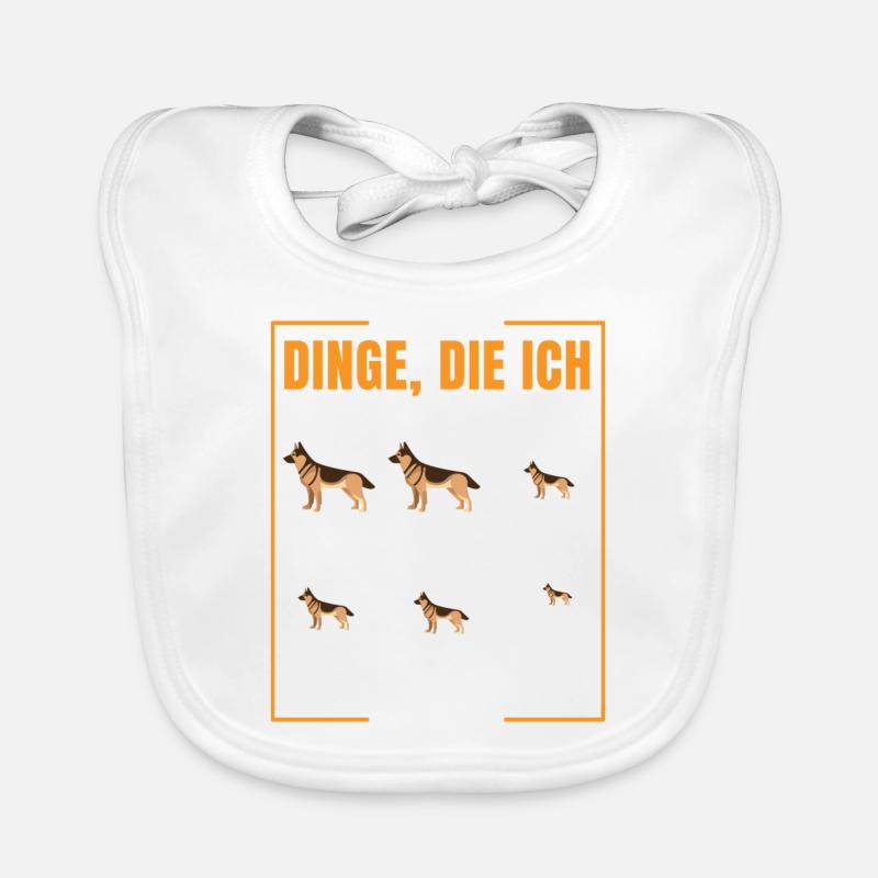 Schäferhund Baby Bio-Lätzchen