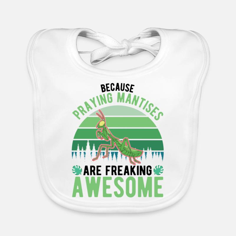 Praying Mantis Mantis Mantis Organic Baby Bibs