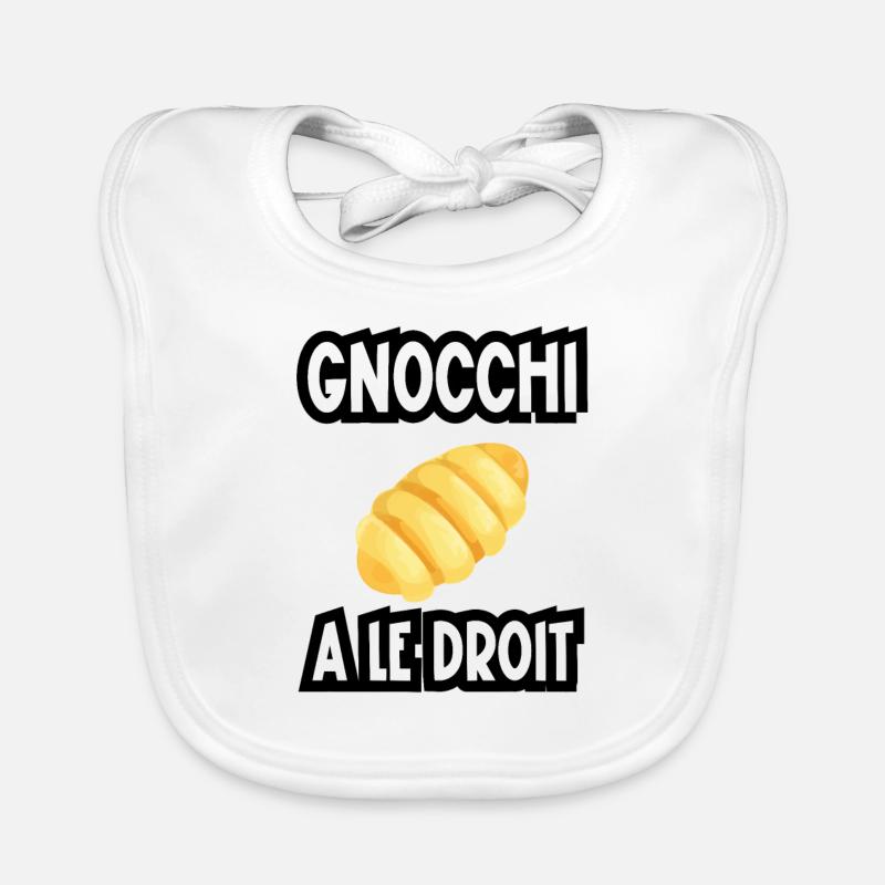 gnocchi a le droit Bavoir bio Bébé