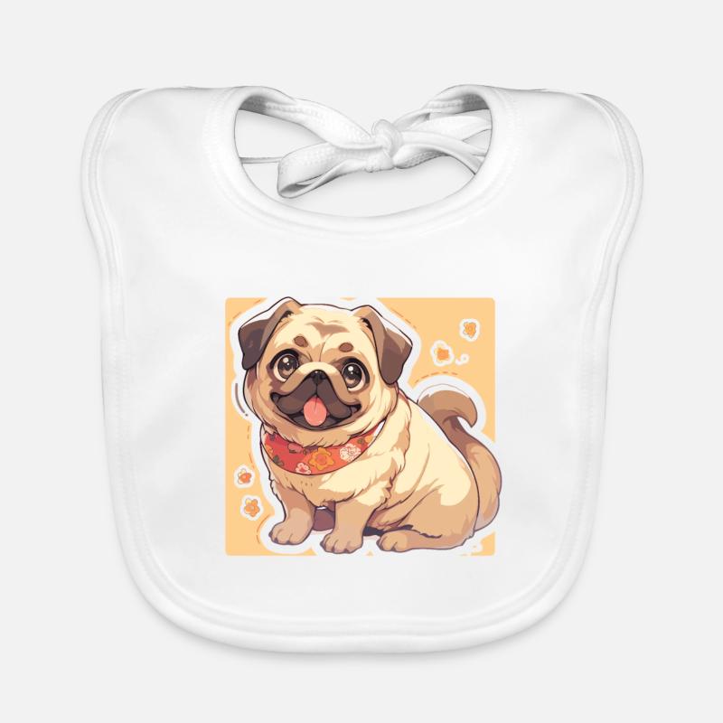 Mops Mops Hund Mops Leben Mops Geschenke Baby Bio-Lätzchen