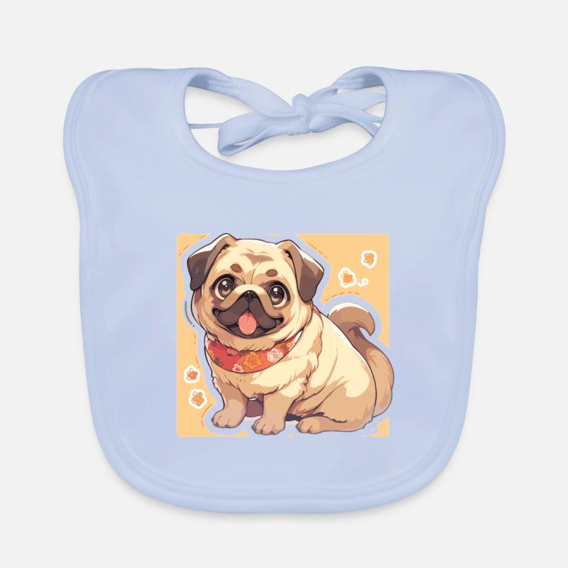 Mops Mops Hund Mops Leben Mops Geschenke Baby Bio-Lätzchen