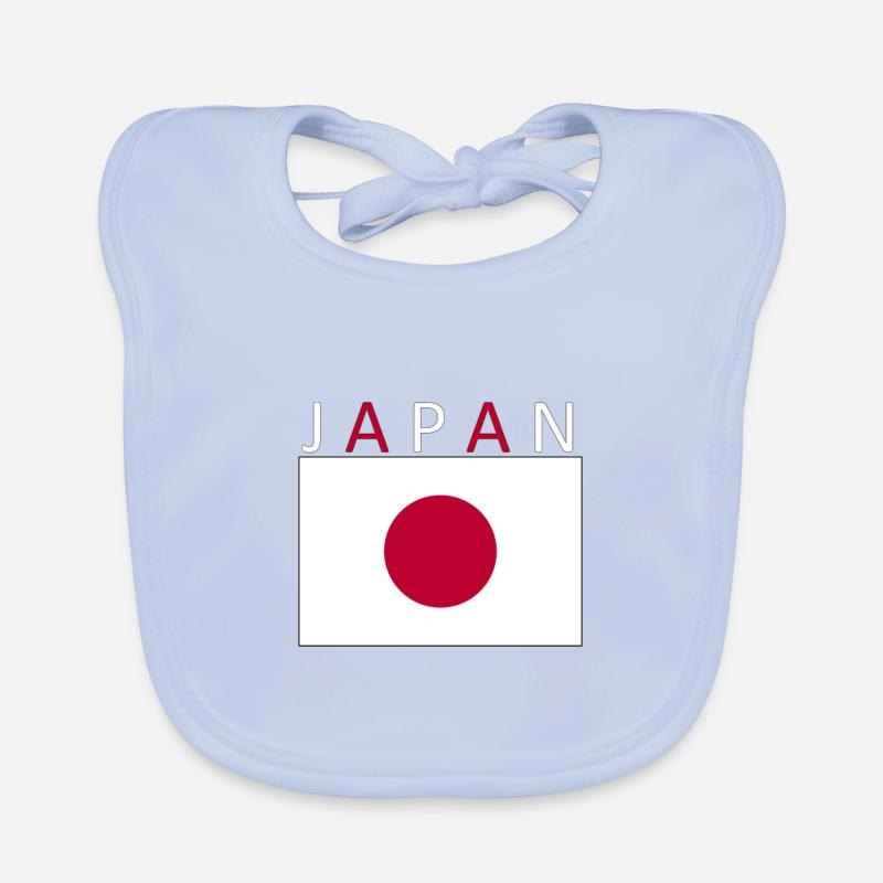 Conception du drapeau du Japon Tokyo Bavoir bio Bébé