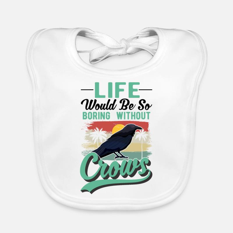 Corbeau, Corbeau, Corbeau, Élevage de Corbeau, Éleveur de Corbeau Bavoir bio Bébé