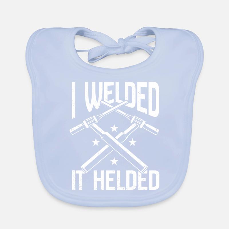 Welder Gift Profession Saying Welder Organic Baby Bibs
