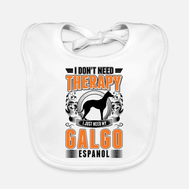 Galgo Español Therapy Spanish Greyhound Organic Baby Bibs