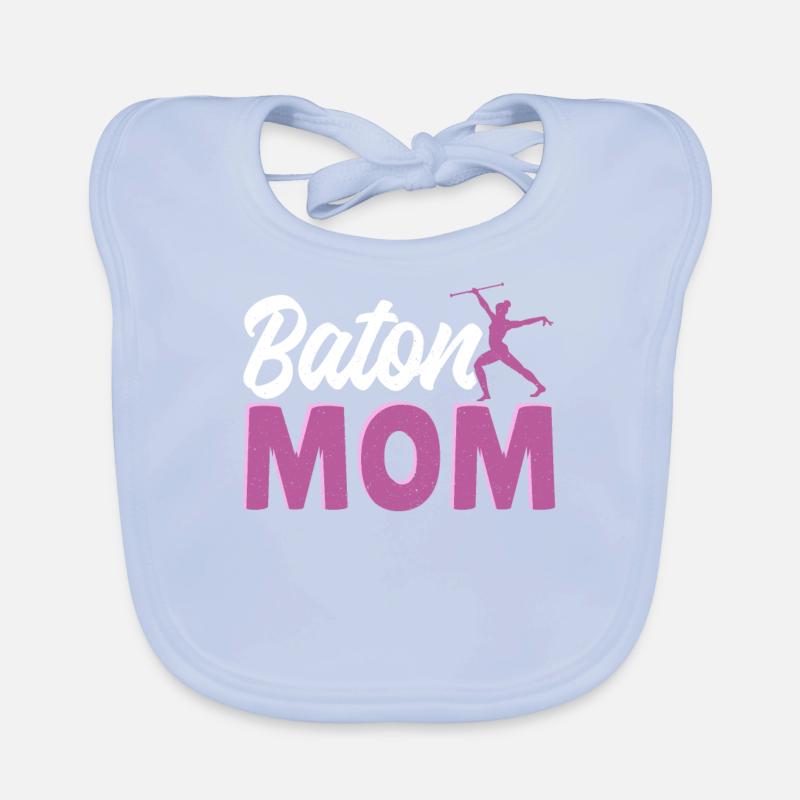 Baton Twirling Baton Twirler Geschenk Baby Bio-Lätzchen