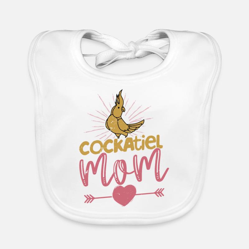 Calopsitte Maman Perroquet Propriétaire Oiseau Aviaire Bavoir bio Bébé