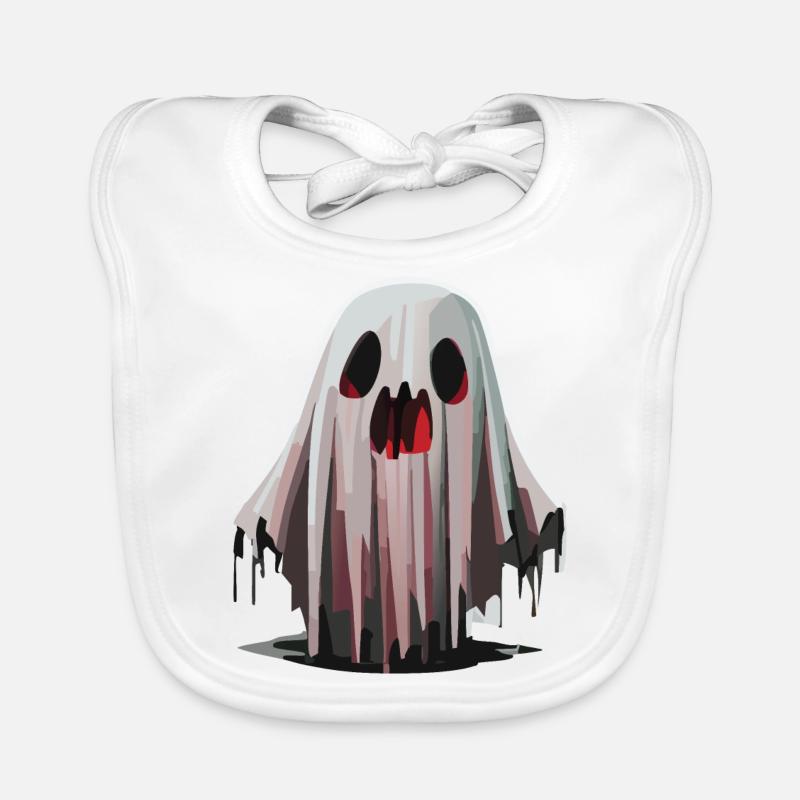 Scary Ghost / Halloween Organic Baby Bibs