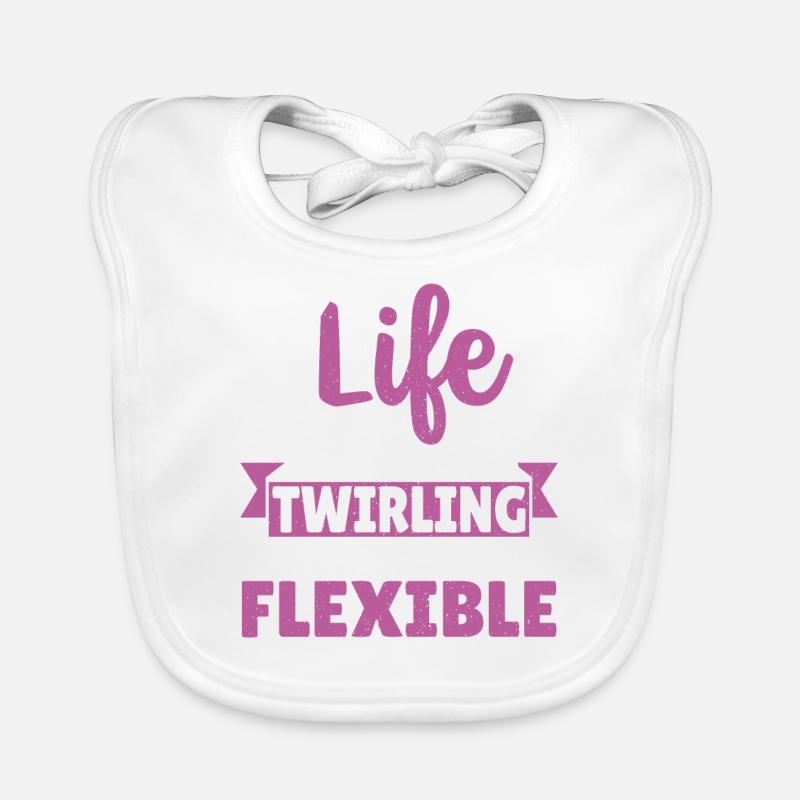 Bâton Twirling Bâton Twirler cadeau Bavoir bio Bébé