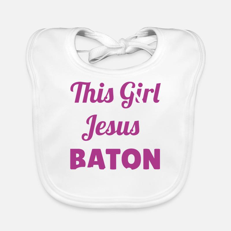 Bâton Twirling Bâton Twirler cadeau Bavoir bio Bébé