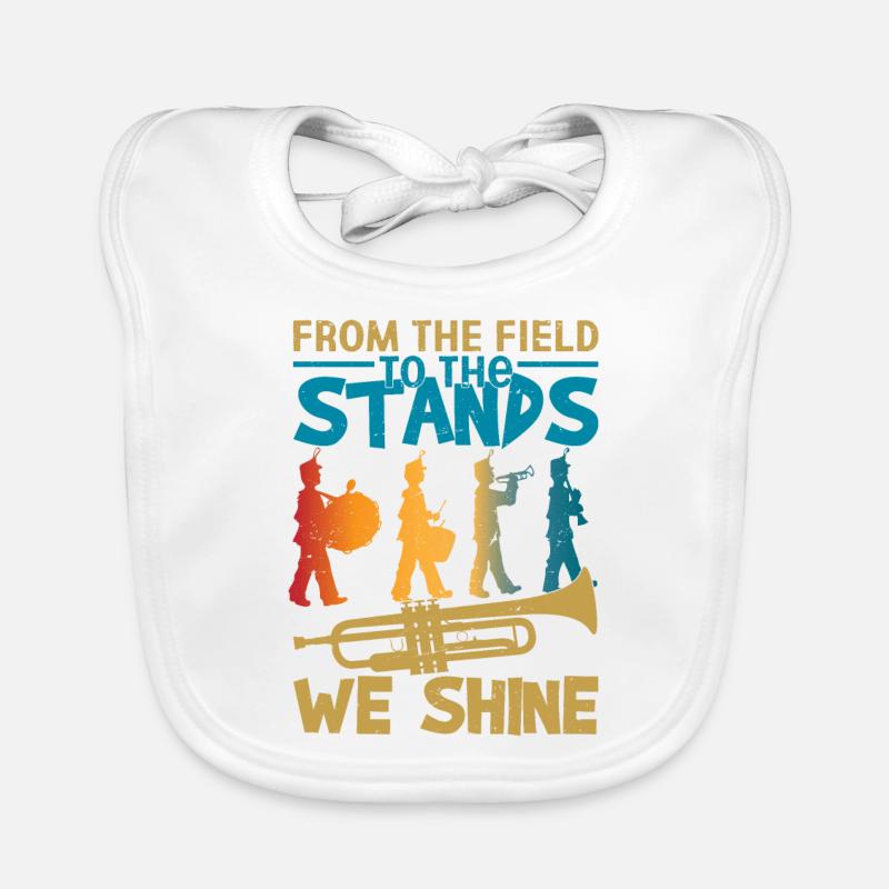 From The Field To The Stands, We Shine Marching Baby Bio-Lätzchen