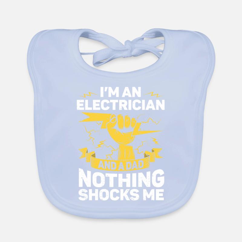 Elektriker Geschenk Baby Bio-Lätzchen