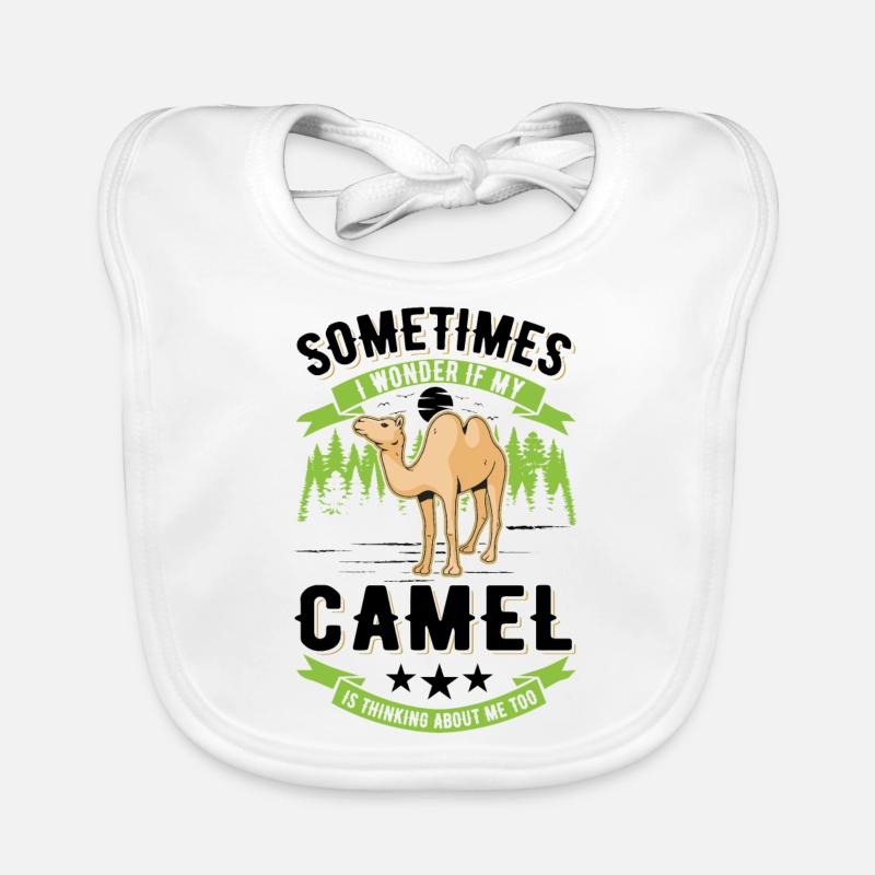 Kamel Geschenk Dromedar Camel Großkamel Baby Bio-Lätzchen