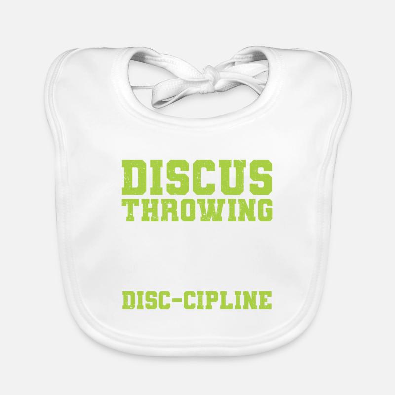 Lanceur de disque Athlétisme Lancer du disque Bavoir bio Bébé