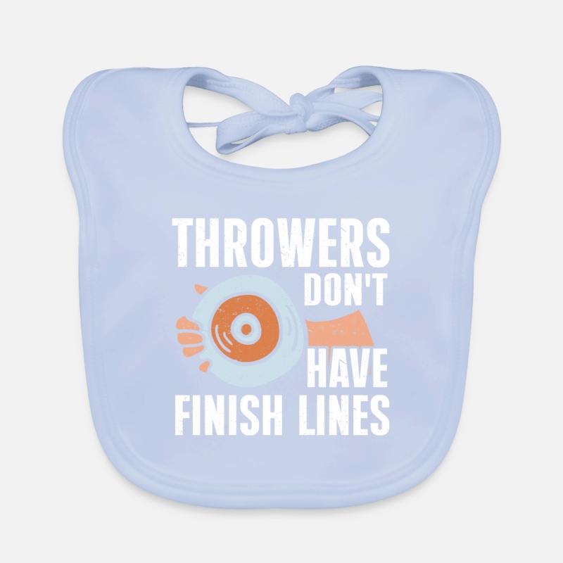 Discus thrower Athletics Disc throw Organic Baby Bibs