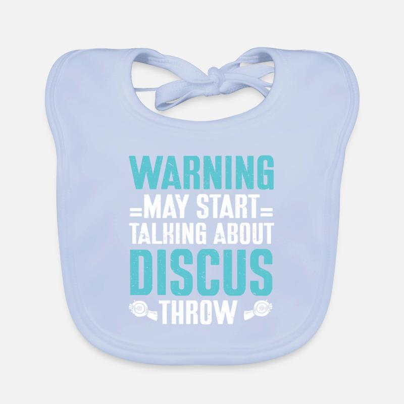 Lanceur de disque Athlétisme Lancer du disque Bavoir bio Bébé