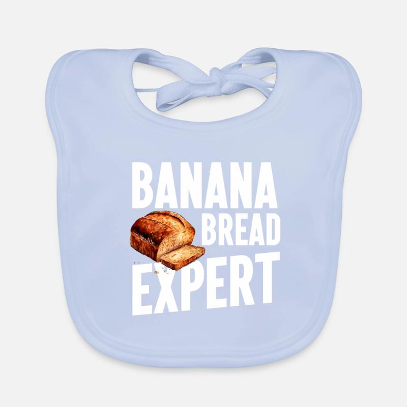 Banana Bread Baking Expert Bakery Baker Organic Baby Bibs