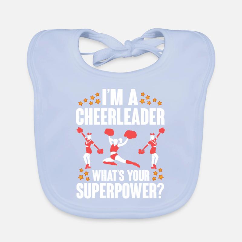 Cheerleader Cheerleading Cheer Organic Baby Bibs