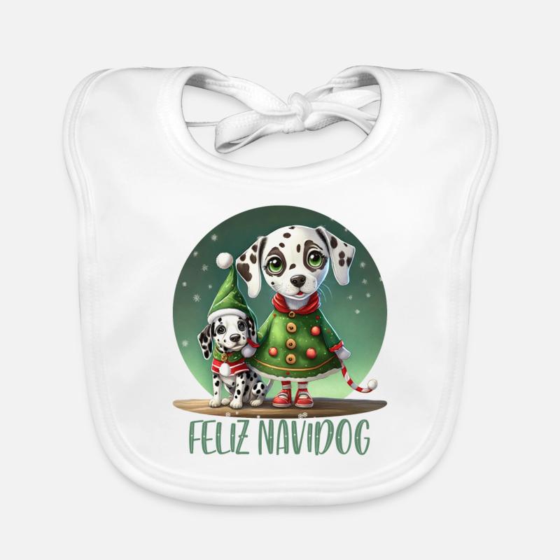 Elfe dalmatien Bavoir bio Bébé