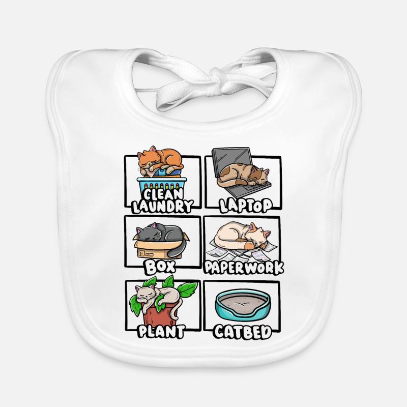 Propre Boîte à linge Lit pour chat Chaton amant endormi Bavoir bio Bébé