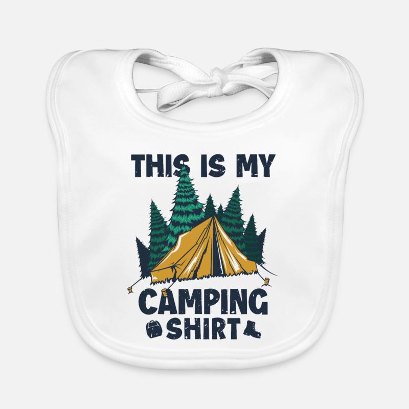 This is my Camping Clothes Glamping Campsite Organic Baby Bibs