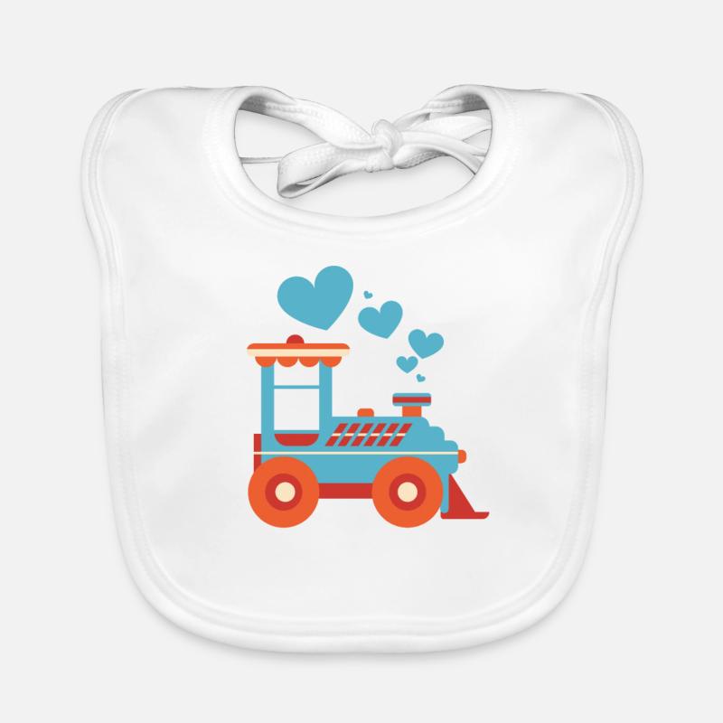 Train Coeurs Saint-Valentin Mignon V-Day Lover Heart Bavoir bio Bébé