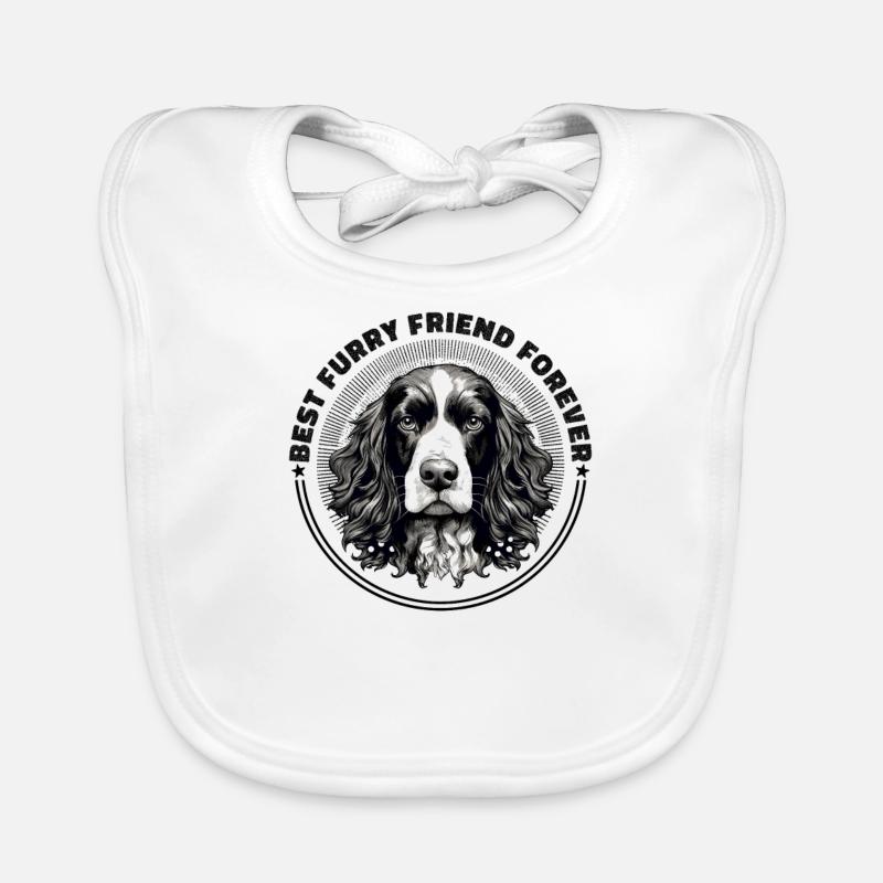 Hunderasse Englisch Springer-Spaniel Baby Bio-Lätzchen